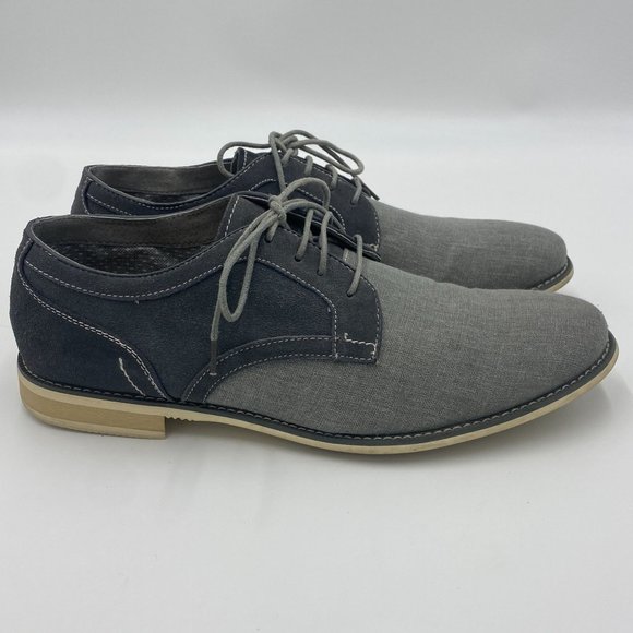 Steve Madden Men\'s Sojourn Canvas Oxfords Shoes Casual, Lace-Up Gray Size 13 main image 7
